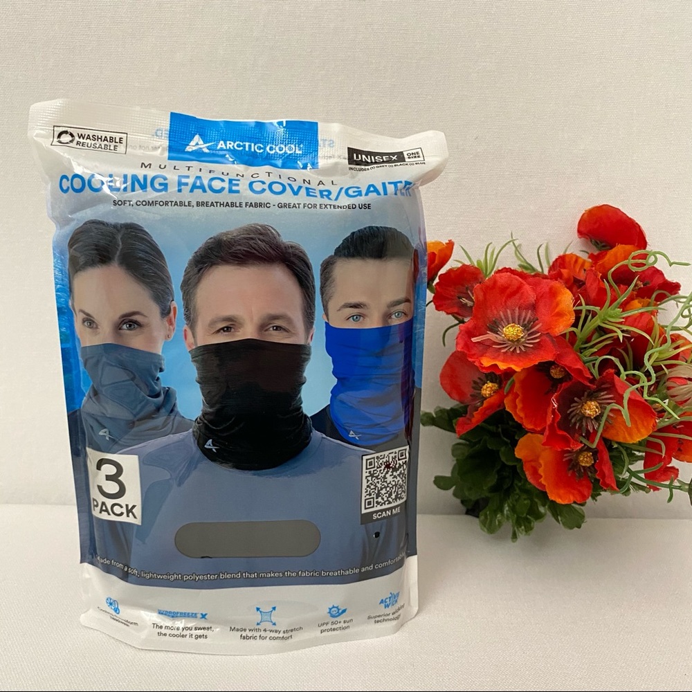 Arctic Cool Unisex Cool Face Cover/Gaiter,NWT